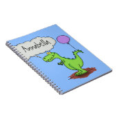 Carnet Caricature de dragon dragon drôle et vert respiran (Côté Droit)