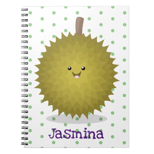 Carnet Caricature de durian joyeux (Devant)