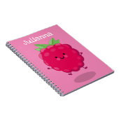 Carnet Caricature de framboise très heureuse (Côté Droit)