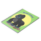 Carnet Caricature de gros gorilles joyeux (Côté gauche)