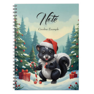 Carnet Caricature de la peau de Noël mignon