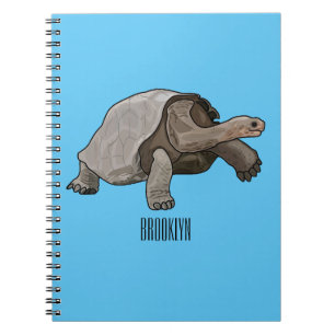 Carnet Caricature de la tortue des Galapagos