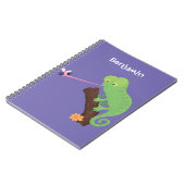 Carnet Caricature de lézard de caméléon vert joyeux (Côté gauche)