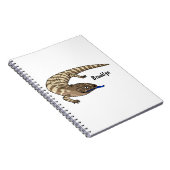 Carnet Caricature de lézard rouge (Côté Droit)