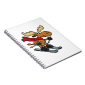 Carnet Caricature de Moose Skier | choisir la couleur arr (Côté Droit)