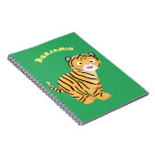 Carnet Caricature de petit tigre joyeux (Côté Droit)