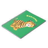 Carnet Caricature de petit tigre joyeux (Côté gauche)