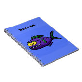 Carnet Caricature de poisson de Piranha (Côté Droit)