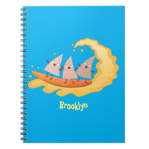 Carnet Caricature de surf pour chips de maïs mignonette n