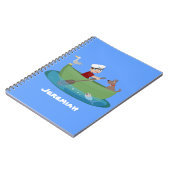 Carnet Caricature de voilier et de canot à rames garçon m (Côté gauche)