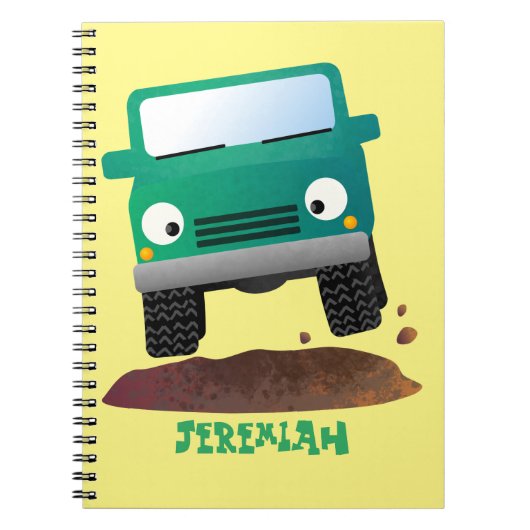 Carnet Caricature de voiture 4 X4 hors route (Devant)
