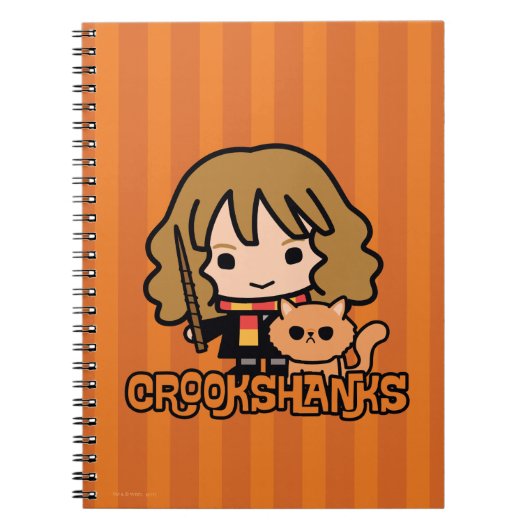 Carnet Caricature Hermione et Crookshanks (Devant)
