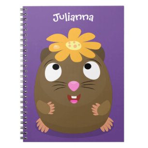 Carnet Caricature joyeuse de cobaye mignonne