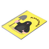 Carnet Caricature mole joyeux (Côté gauche)