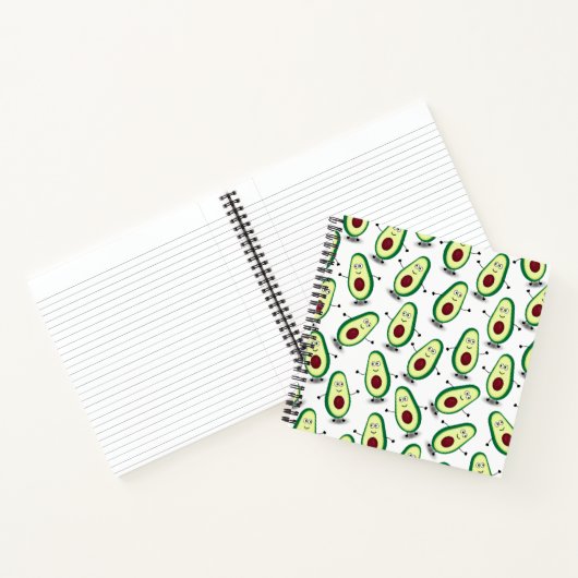 Carnet Caricature Motif Spiral Avocado (Intérieur)