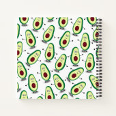 Carnet Caricature Motif Spiral Avocado (Dos)