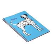 Carnet Caricature pour chien dalmate (Côté Droit)