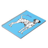 Carnet Caricature pour chien dalmate (Côté gauche)