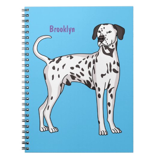 Carnet Caricature pour chien dalmate (Devant)