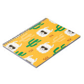 Carnet Caricature sans joint llama et motif de cactus en  (Côté gauche)