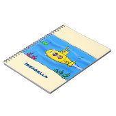 Carnet Caricature sous-marine joyeuse (Côté gauche)