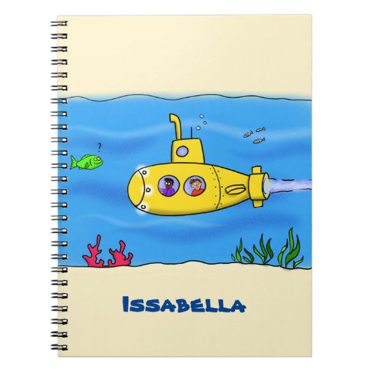 Carnet Caricature sous-marine joyeuse (Devant)
