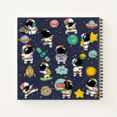 Carnet Caricature spatiale astronaute (Dos)