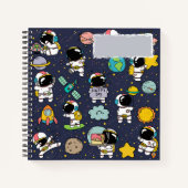 Carnet Caricature spatiale astronaute (Devant)