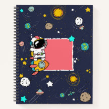 Caricature spatiale astronaute