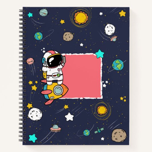 Carnet Caricature spatiale astronaute (Devant)