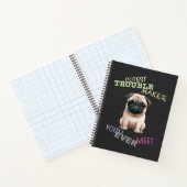 Carnet Carlin Chien Cuttest Trouble Maker Cute Adorable F (Intérieur)