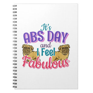 Carnet Carlin Chien - Fabulous Abs Day Gym Citation d'ent