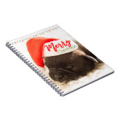 Carnet Carlin de Noël à Santa Hat avec lumières de Noël (Côté Droit)