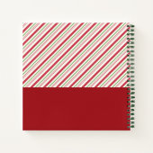 Carnet Carlin festif dans le chapeau de Noël rouge avec l (Dos)