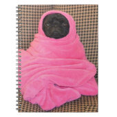 Carnet Carlin noir dans une couverture rose (Devant)