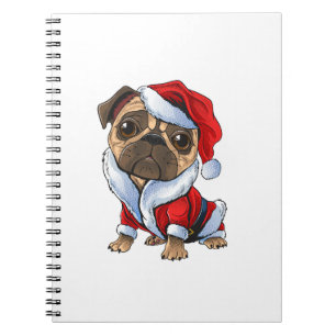 Carnet Carlin Père Noël Costume Noël Pyjama mignonne Chie