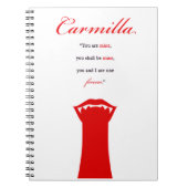 Carnet Carmilla (Devant)