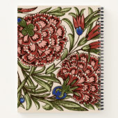 Carnet Carnation Carrelage Fleur Antique Art Rustique (Dos)