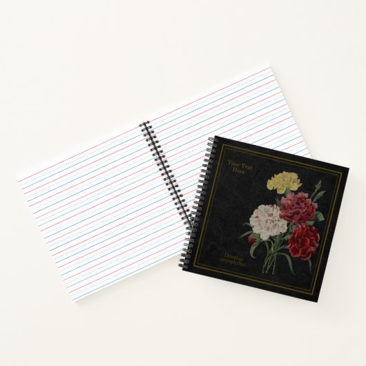 Carnet Carnations Black Notebook (Intérieur)
