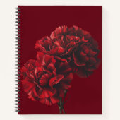 Carnet Carnations rouges (Devant)