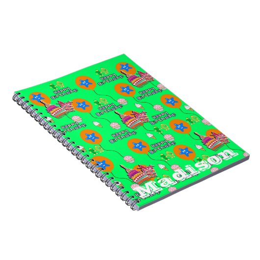 Carnet Carnet, #10 Happy 10th Birthday Notes vert (Côté Droit)