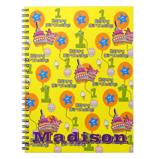 Carnet Carnet, #1 Notes d'anniversaire Jaune (Devant)
