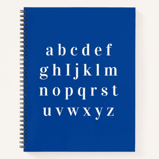 Carnet carnet, abecedario (Devant)