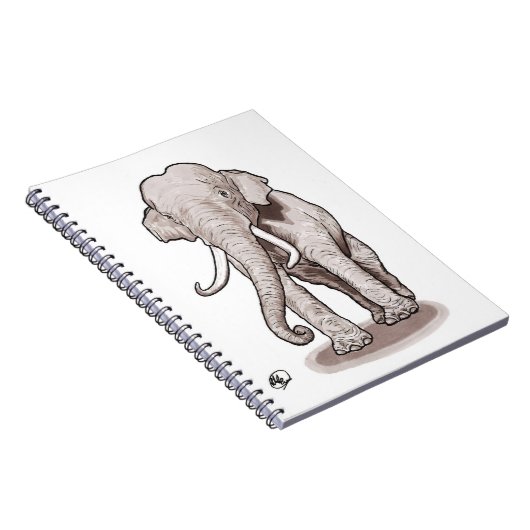 Carnet "Carnet de notes à spirale d'éléphant de liberté " (Côté Droit)