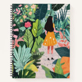 Carnet Carnet, fille dans le design de jardin (Devant)
