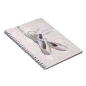 Carnet Carnet/Journal de la spirale de ballet et dentelle (Côté Droit)