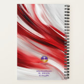 Carnet Carnet/Journal en spirale rouge et blanc (Verso)
