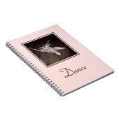 Carnet carnet/Journal Spiral 'Toe Shoes' (Côté Droit)