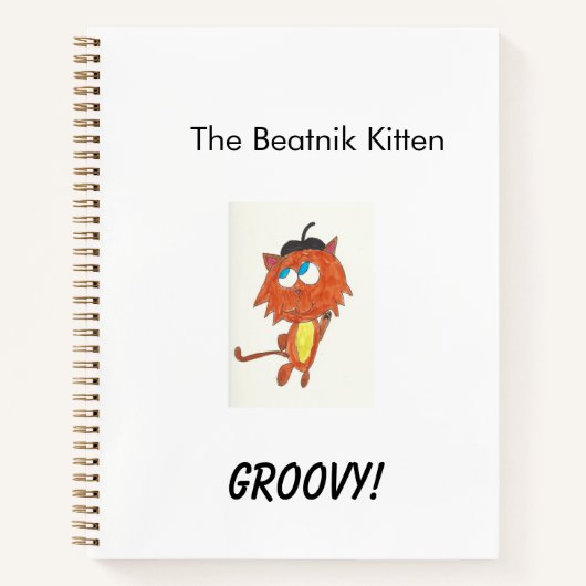 Carnet Carnet/Journal super Beatnik Kitten (Devant)