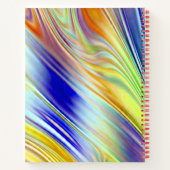 Carnet Carnet, Lignes abstraites multicolores dynamiques (Dos)